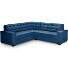 Sofá De Canto 5 Lugares Larissa  – Golden Estofados - Azul