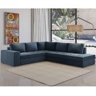 Sofá De Canto 5 Lugares Laura Espresso Móveis Petróleo