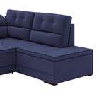 Sofá De Canto 5 Lugares Retrátil E Reclinável Mônaco Suede Ve