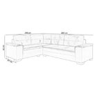 Sofá De Canto 5 Lugares Suede Aveludado Viena  Areia