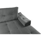 Sofá De Canto 5 Lugares Suede Aveludado Viena  Cinza