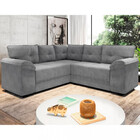 Sofá De Canto 5 Lugares Suede Irlanda Flash