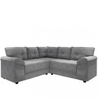 Sofá De Canto 5 Lugares Suede Irlanda Flash