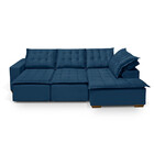 Sofá De Canto 5 Lugares Vitoria 270cm Retrátil E Reclinável C