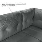 Sofá De Canto 6 Lugares Canadá Suede Aveludado Petróleo