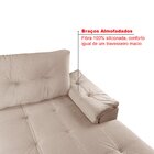 Sofá De Canto 6 Lugares Com Chaise Suede Aveludado Viena  Are