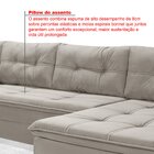 Sofá De Canto 6 Lugares Com Chaise Suede Aveludado Viena  Cin