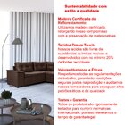 Sofá De Canto 6 Lugares Com Chaise Suede Aveludado Viena  Mar