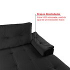 Sofá De Canto 6 Lugares Com Chaise Suede Aveludado Viena  Pre