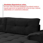 Sofá De Canto 6 Lugares Com Chaise Suede Aveludado Viena  Pre