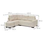Sofá De Canto 6 Lugares Gávea Suede Bege