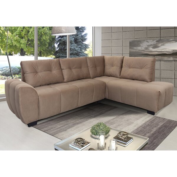 Sofá De Canto 6 Lugares Madri  Bege