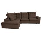 Sofá De Canto 6 Lugares Retrátil E Reclinável Com Pillow Prim