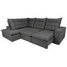 Sofá De Canto 6 Lugares Retrátil E Reclinável Com Pillow Prim