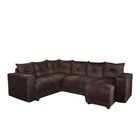 Sofá De Canto Belém 5070 Com Chaise Marrom