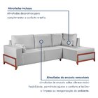 Sofá De Canto Bipartido 4 Lugares Holanda Cinza