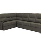 Sofá De Canto Cama Inbox Lima 1,75x2,70m Suede Café