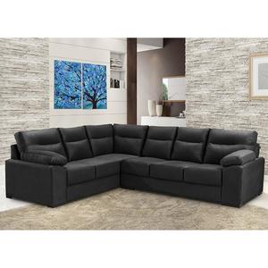 sofa de canto cama inbox roseau 1 75x2 65m courino preto