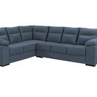 Sofá De Canto Cama Inbox Roseau 1,75x2,65m Suede Azul