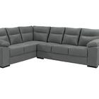 Sofá De Canto Cama Inbox Roseau 1,75x2,65m Suede Cinza