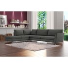 Sofá De Canto Chaise Esquerdo 307 Cm Olívia Suede Grafite G52