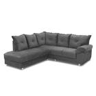 Sofá De Canto Chicago 2 E 3 Lugares Gazin Cinza