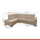 Sofá De Canto Com Almofadas 5 Lugares México Veludo  Veludo B