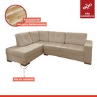 Sofá De Canto Com Almofadas 5 Lugares México Veludo  Veludo B