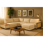 Sofá De Canto Com Chaise Lado Direito 232cm - 268cm Londri Li