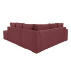 Sofá De Canto Com Chaise Lado Direito Laura Yescasa Bordô