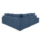 Sofá De Canto Com Chaise Lado Esquerdo Laura Yescasa Azul