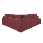 Sofá De Canto Com Chaise Lado Esquerdo Laura Yescasa Bordô