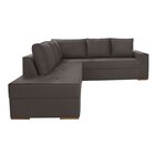 Sofá De Canto Com Chaise Lado Esquerdo Laura Yescasa Marrom