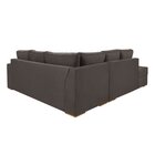 Sofá De Canto Com Chaise Lado Esquerdo Laura Yescasa Marrom