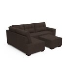 Sofá De Canto Com Puff 8 Lugares 271cm Ipanema Café