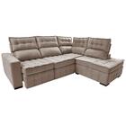 Sofá De Canto Direito 2,65x2,30m Retrátil E Reclinável Com Mo