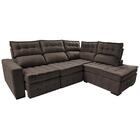 Sofá De Canto Direito 2,65x2,30m Retrátil E Reclinável Com Mo