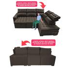 Sofá De Canto Direito 2,65x2,30m Retrátil E Reclinável Com Mo