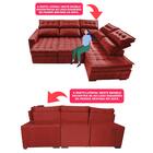 Sofá De Canto Direito 2,65x2,30m Retrátil E Reclinável Com Mo