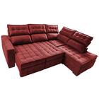 Sofá De Canto Direito 2,65x2,30m Retrátil E Reclinável Com Mo