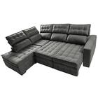 Sofá De Canto Esquerdo 2,65x2,30m Retrátil E Reclinável Com M