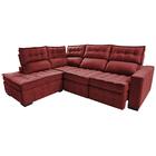 Sofá De Canto Esquerdo 2,65x2,30m Retrátil E Reclinável Com M