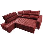 Sofá De Canto Esquerdo 2,65x2,30m Retrátil E Reclinável Com M