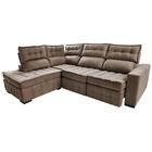 Sofá De Canto Esquerdo 2,65x2,30m Retrátil E Reclinável Com M