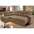 Sofá De Canto Esquerdo 2,65x2,30m Retrátil E Reclinável Com M