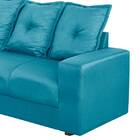 Sofá De Canto Fênix 4 Lugares - Golden - Azul Celeste