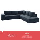 Sofá De Canto Golias 5 Lugares 12916 Azul Infinito - Viero Mó