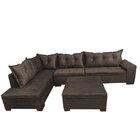 Sofá De Canto Itapema  Rústico Café