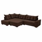 Sofá De Canto Itapema Veludo Café