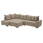 Sofá De Canto Itapema Veludo Capuccino